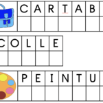 Lettres mobiles matériel scolaire
